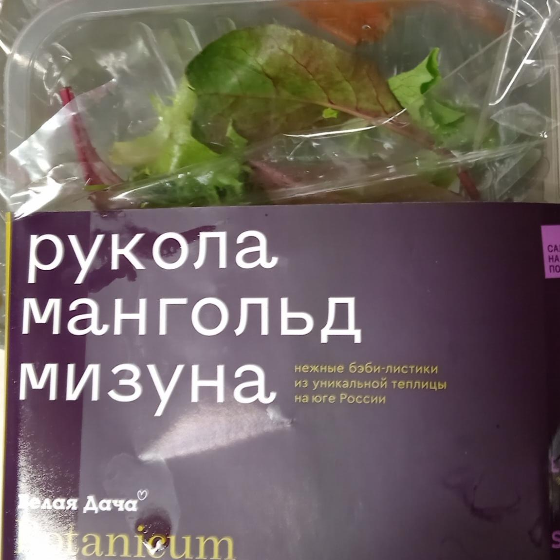 Фото - Овощи салатные свежие рукола, мангольд, мизулина Белая дача