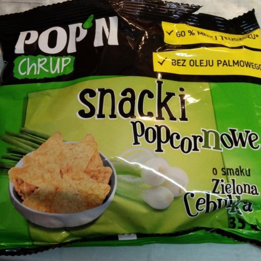 Фото - попкорновые снеки со вкусом зеленого лука Pop'n
