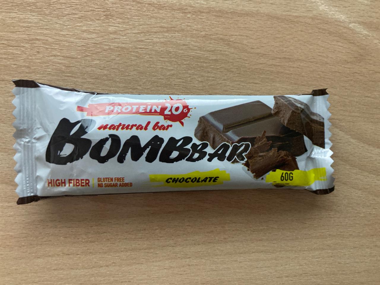 Фото - Батончик протеиновый chocolate шоколад Bombbar