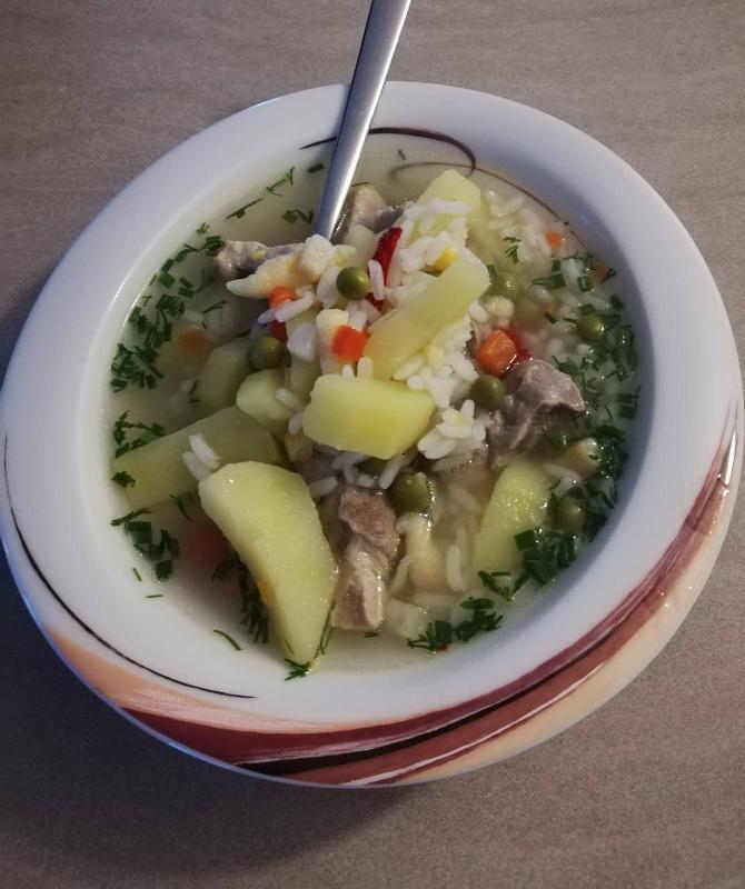Фото - Суп с рисом и картофелем