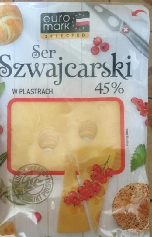 Фото - Сыр полутвердый швейцарский 45% Euro Mark