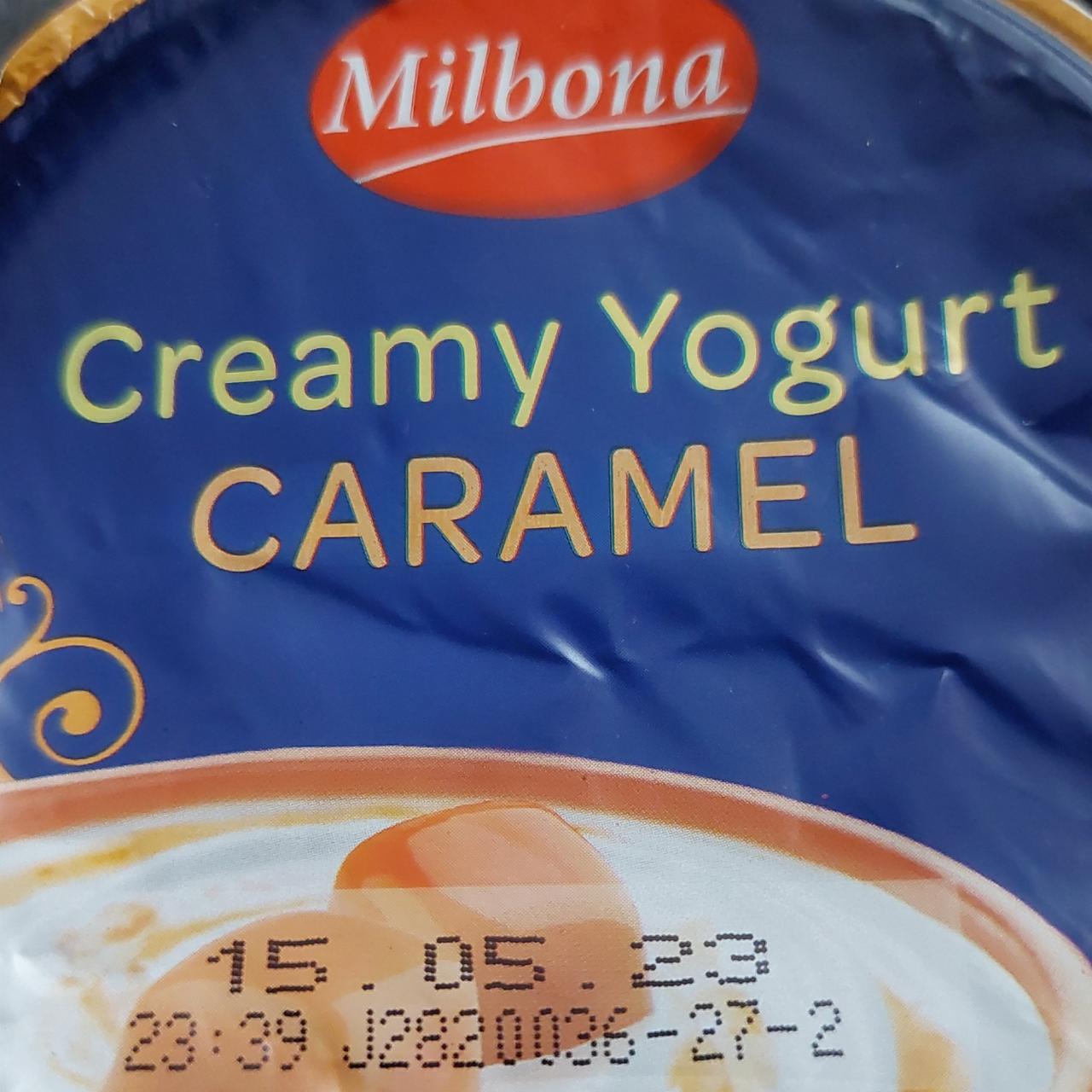 Фото - кремовый йогурт карамельный Milbona