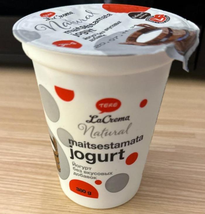 Фото - Йогурт без вкусовых добавок Maitsestamata jogurt La crema Tere
