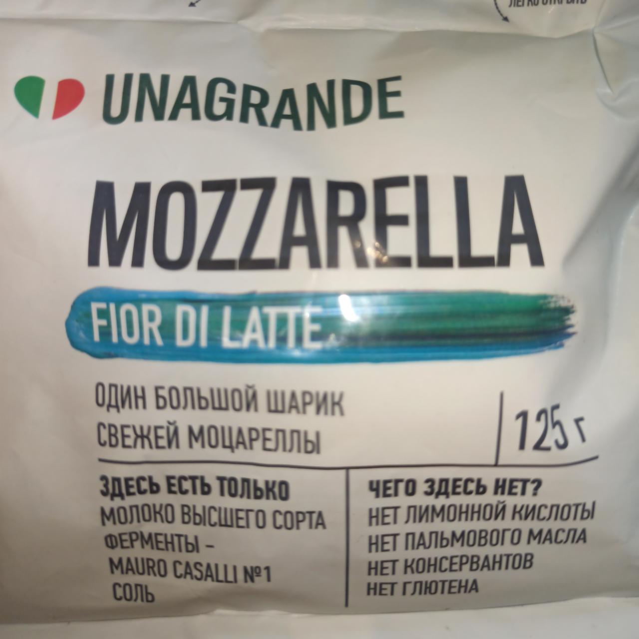 Фото - сыр mozzarella один большой шарик моцареллы Unagrande