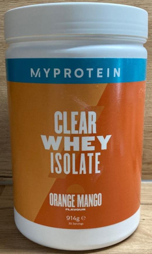 Фото - Clear Whey Isolate Orange Mango Myprotein