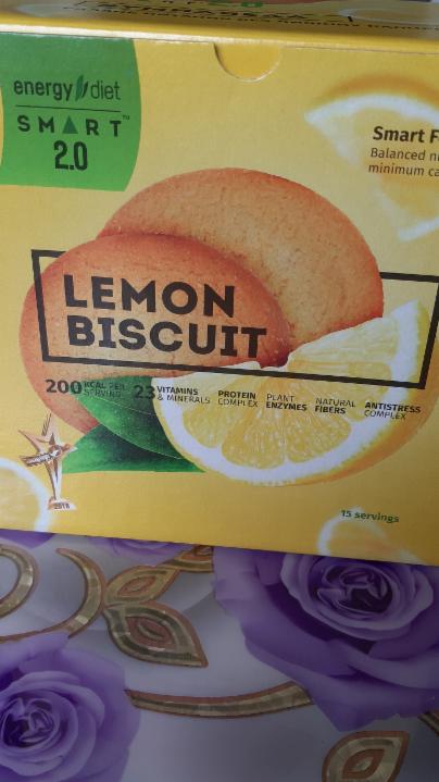 Фото - коктейль лимонное печенье Lemon biscuit energy diet SMART