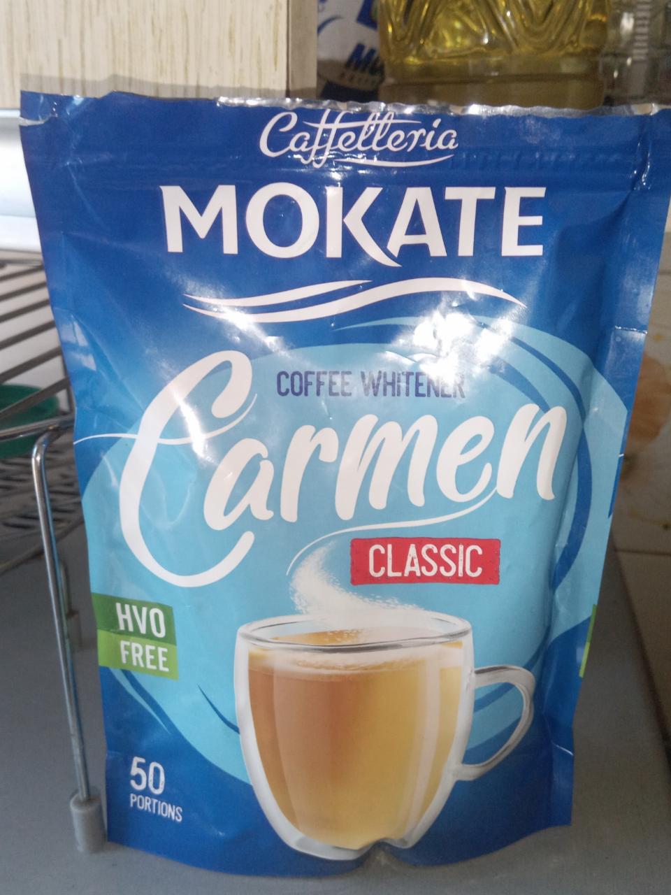 Фото - заменитель сливок растительного происхождения порошковый к кофе и чаю Кармен Carmen Mokate