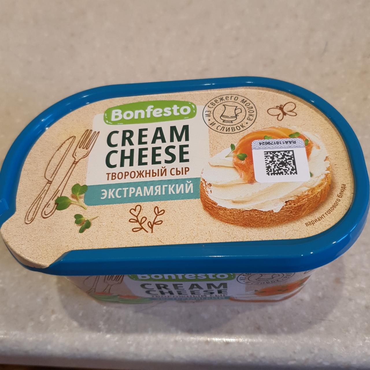 Фото - Творожный сыр экстрамягкий cream cheese Bonfesto
