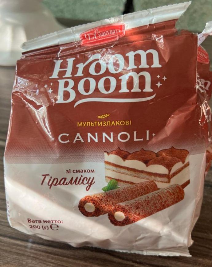 Фото - Трубочки мультизлаковые с начинкой со вкусом тирамису Cannoli Hroom Boom