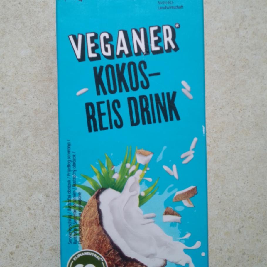 Фото - кокосовое молоко Kokos reis drink Veganer