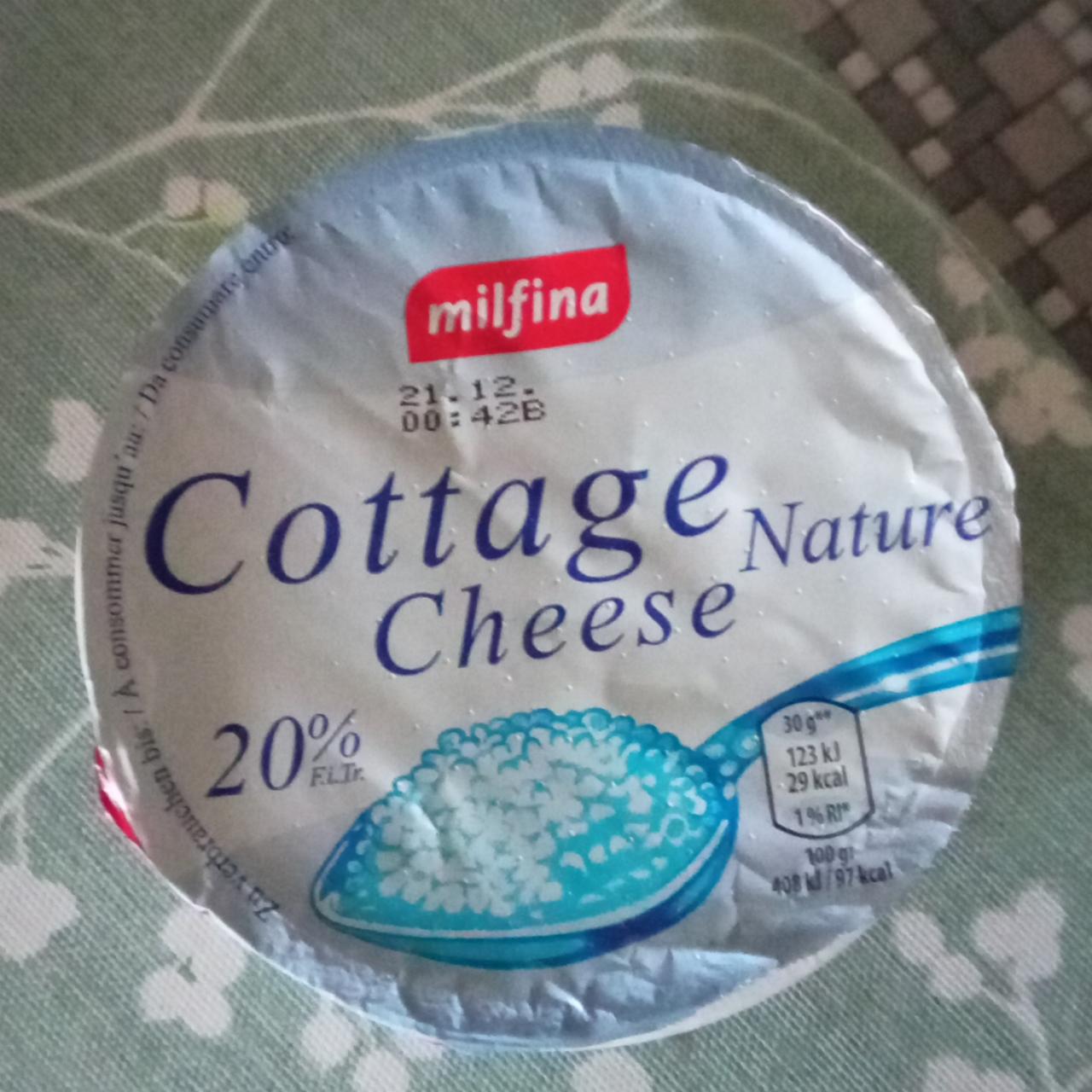 Фото - Творог зернистый Cottage Cheese 20% Milfina