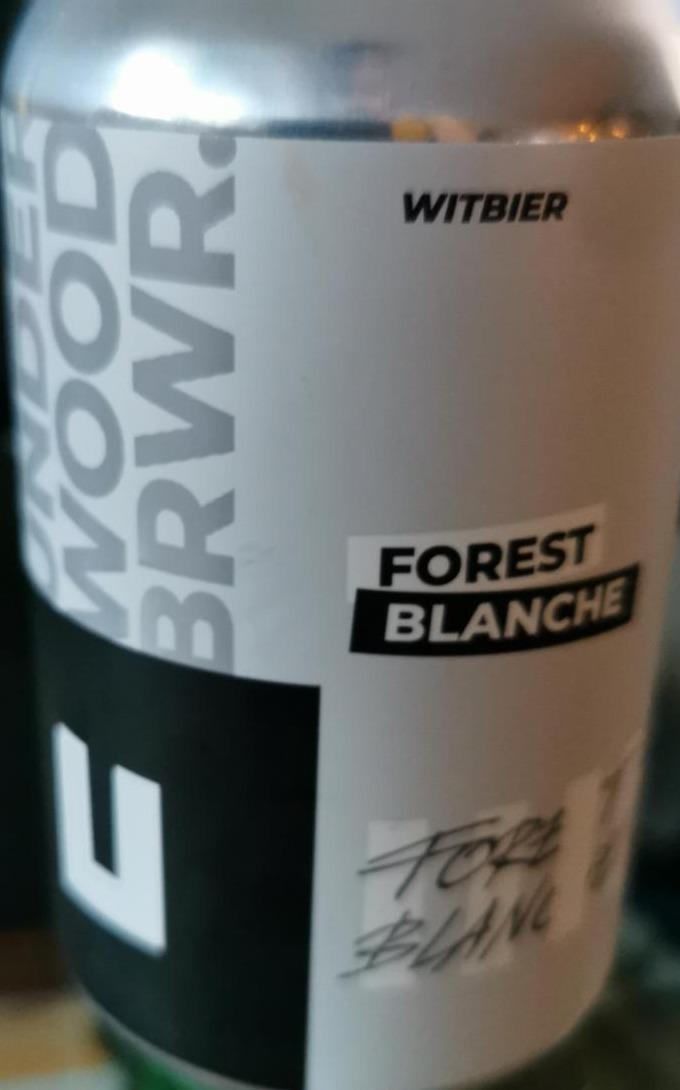 Фото - Пиво 4.6% светлое нефильтрованное Forest Blanche Underwood Brewery