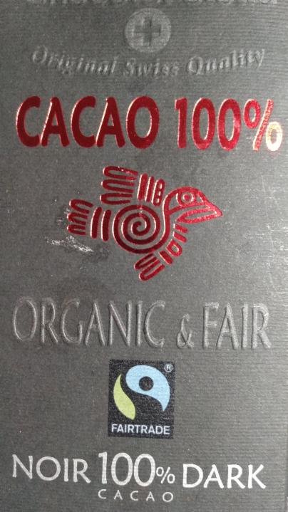 Фото - Cacao 100% горький шоколад