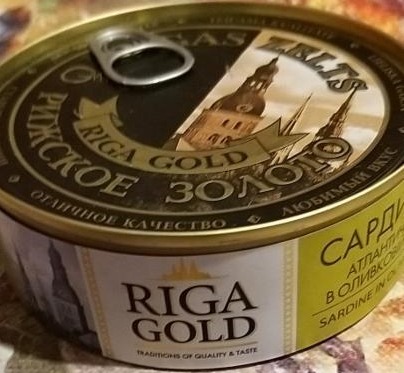 Фото - Сардина атлантическая в оливковом масле Riga Gold