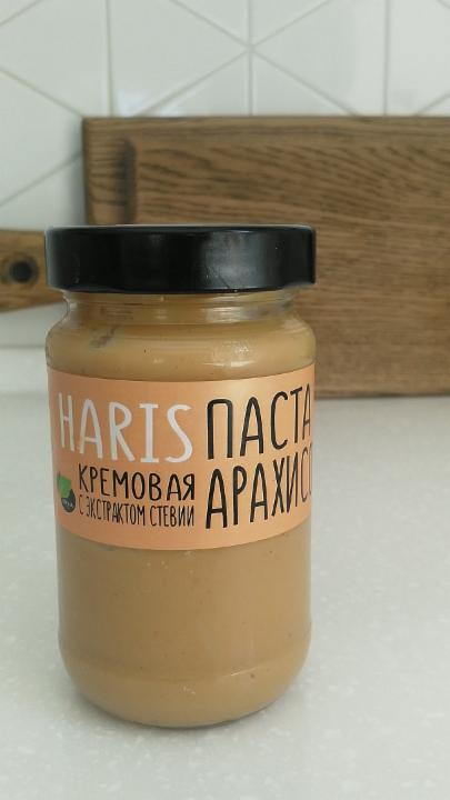 Фото - Haris паста арахисовая кремовая с экстрактом стевии