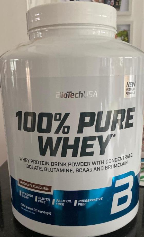 Фото - 100% Pure Whey Protein Drink Chocolate flavoured BioTechUSA
