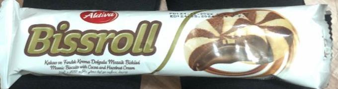 Фото - Печенье шоколдано-ванильное с шоколадной начинкой Bissroll Aldiva