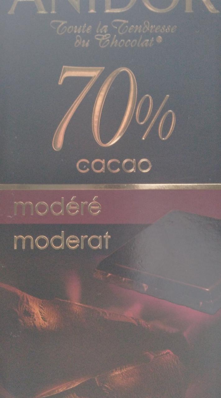 Фото - шоколад темный 70% ANIDOR