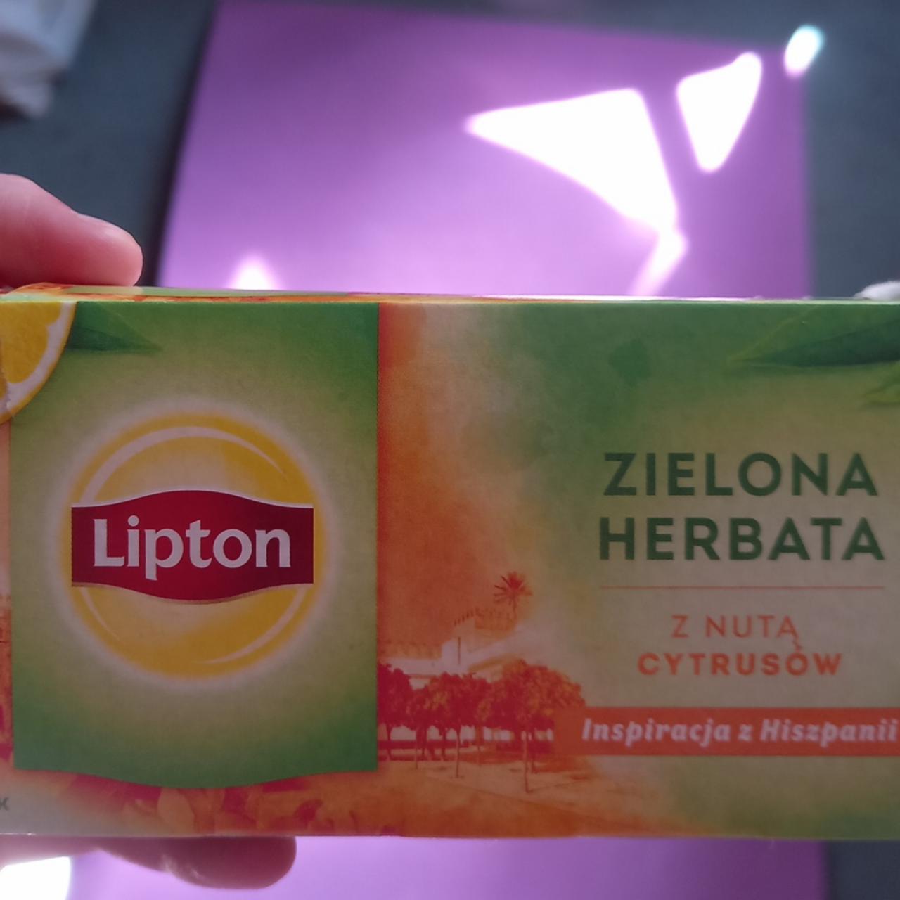 Фото - чай зеленый травяной с цитрусами Lipton