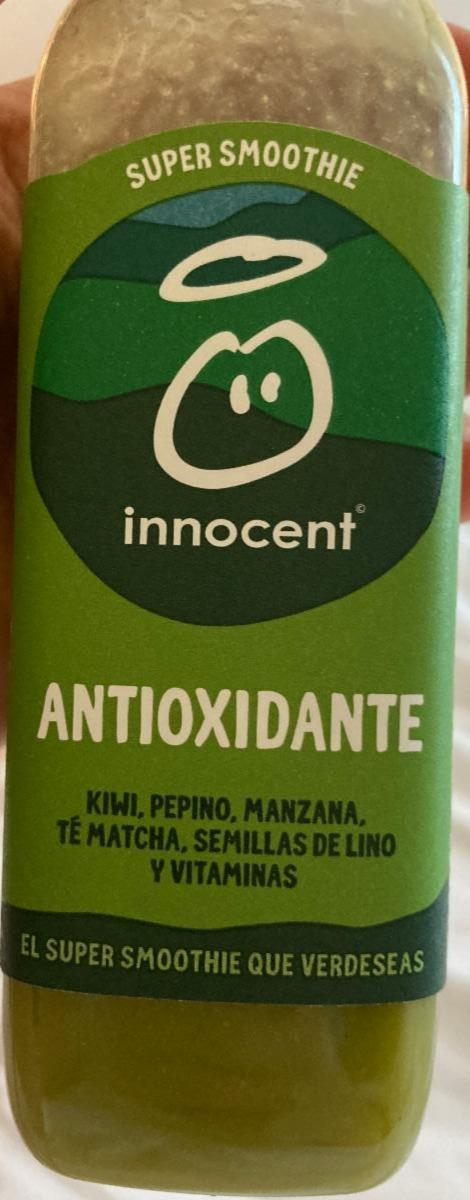 Фото - смузи антиоксидант киви-огурец-яблоко-матча-лен Smoothie Antioxidant Innocent