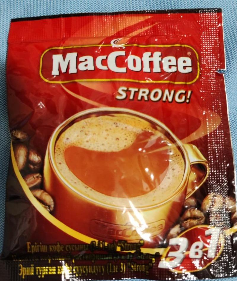 Фото - Strong! крепкий растворимый кофе 3в1 Maccoffee