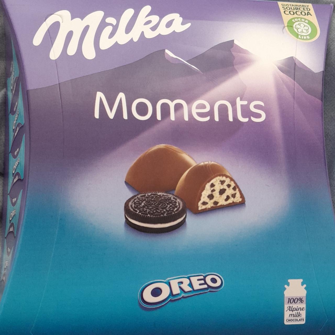 Фото - Шоколадные конфеты карамель/печенье Орео Moments Milka Милка