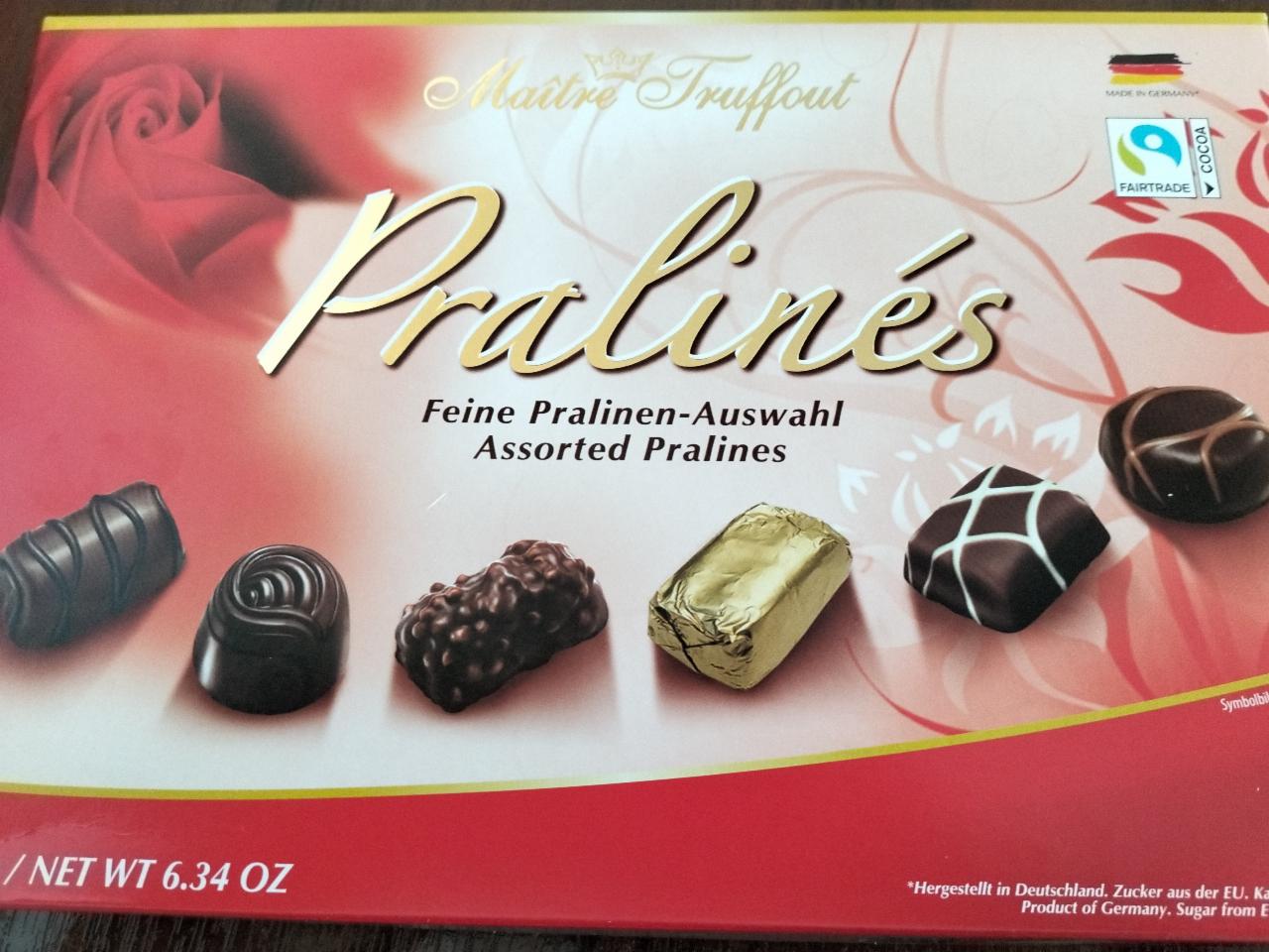 Фото - Конфеты шоколадные пралине Pralines Maitre truffout