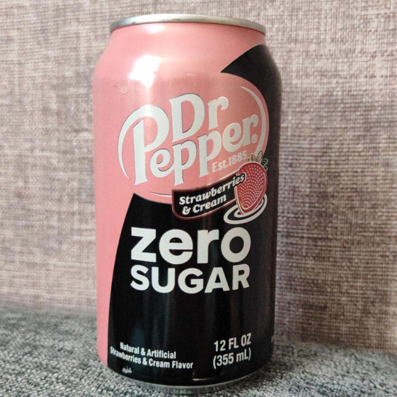 Фото - Strawberries&Cream zero sugar Dr.Pepper