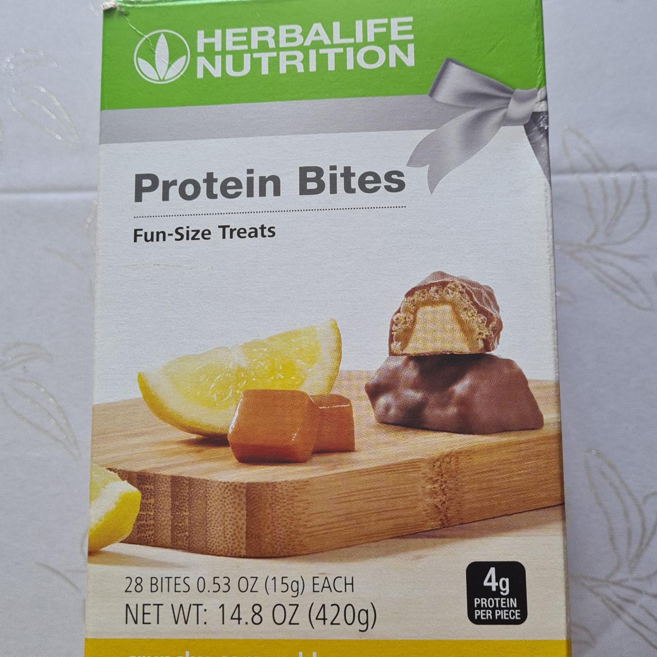 Фото - протеиновые конфеты с карамелью и лимоном Herbalife Nutrition