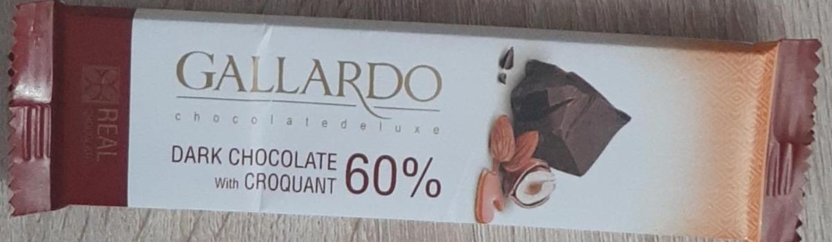 Фото - Шоколад тёмный с грильяжем галлардо с грильяжем 60% какао Gallardo