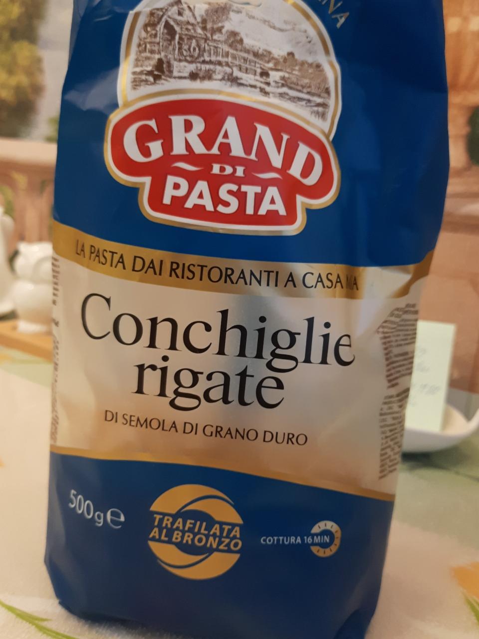 Фото - макароны conchiglie rigate Grand di pasta