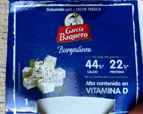 Фото - Сыр белый пастеризованный 12.9% Burgos Garcia Baquero