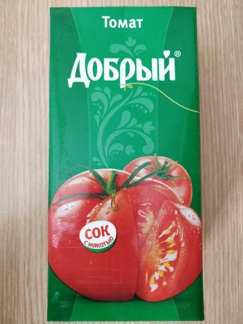Фото - Сок томатный с сахаром и солью Добрый