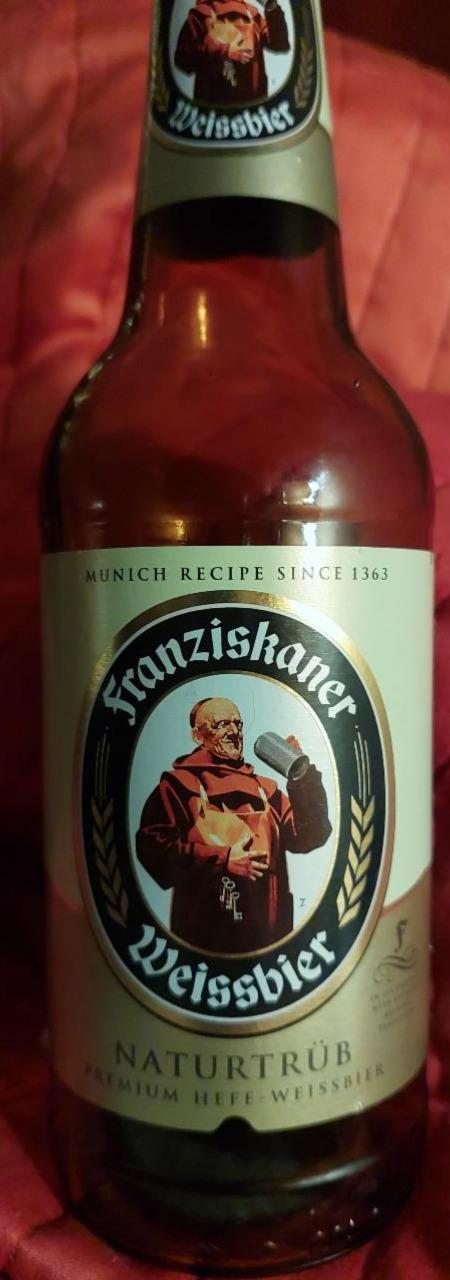 Фото - Пиво 5% светлое пшеничное Franziskaner weissbier