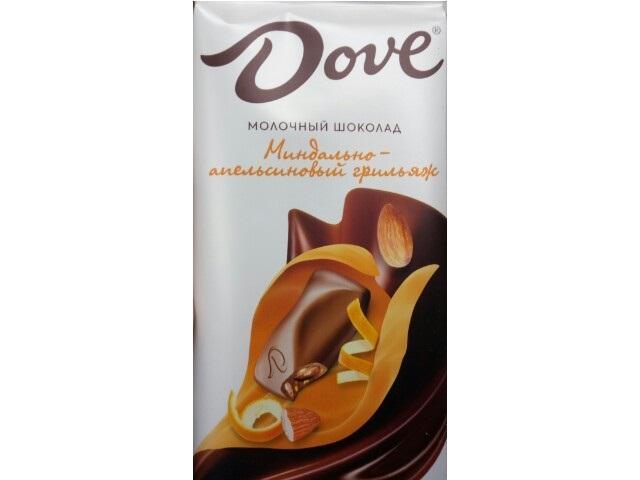 Фото - Молочный шоколад с миндально-апельсиновым грильяжем Dove