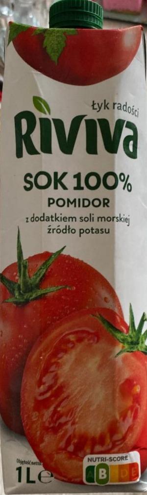 Фото - Сок томатный 100% Riviva