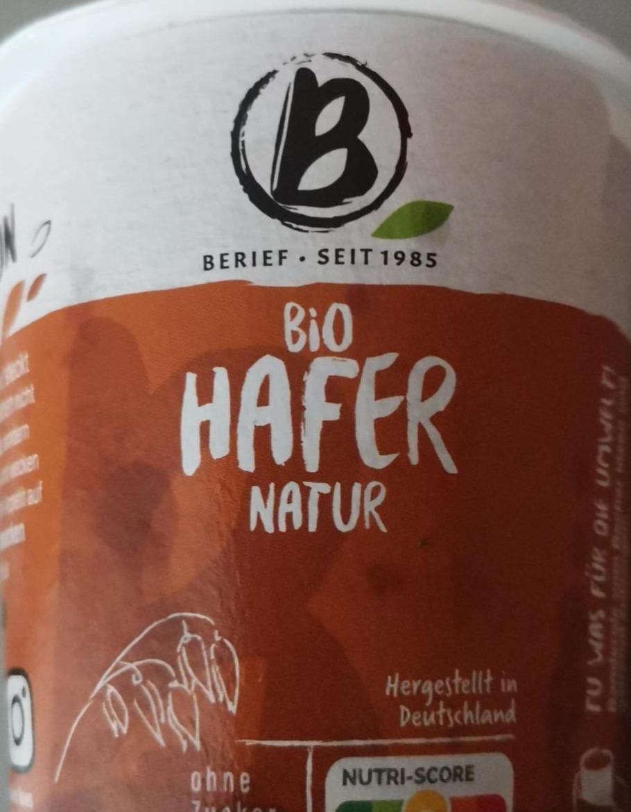 Фото - йогурт овсяный натуральный bio hafer natur Berief