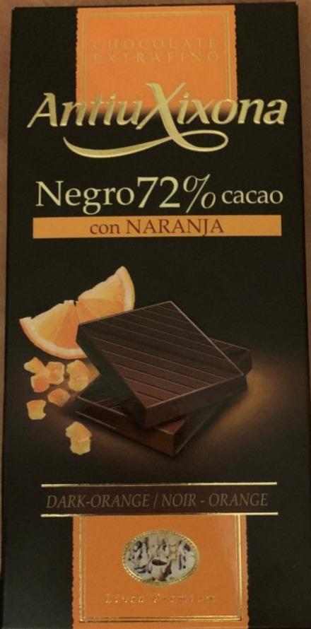 Фото - Шоколад темный 72% с апельсином Dark Orange Antiu Xixona
