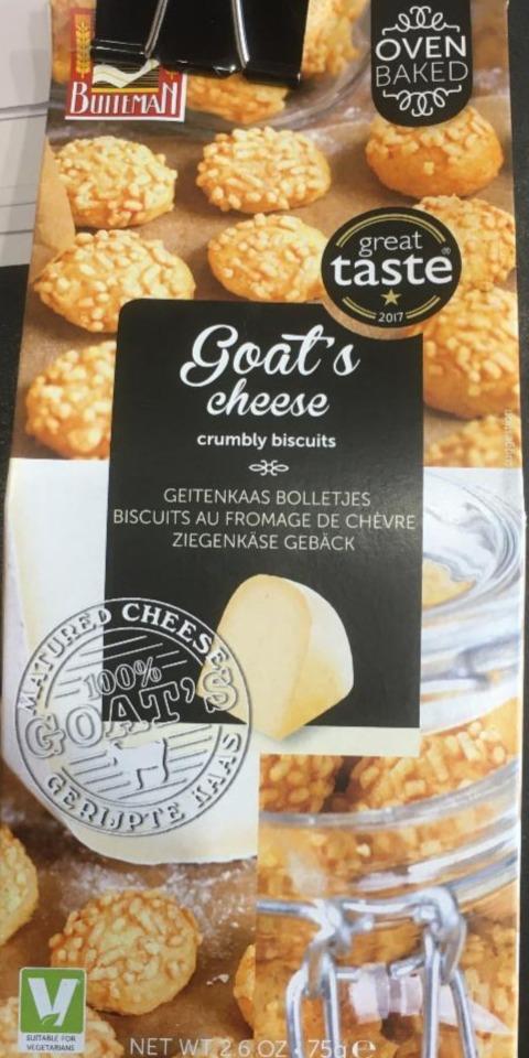 Фото - печенье с козьим сыром goat's cheese biscuits Buiteman