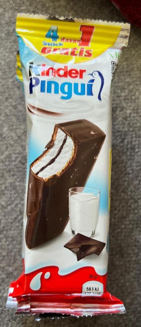 Фото - Пирожное бисквитное с молочной начинкой в темном шоколаде Pingui Kinder
