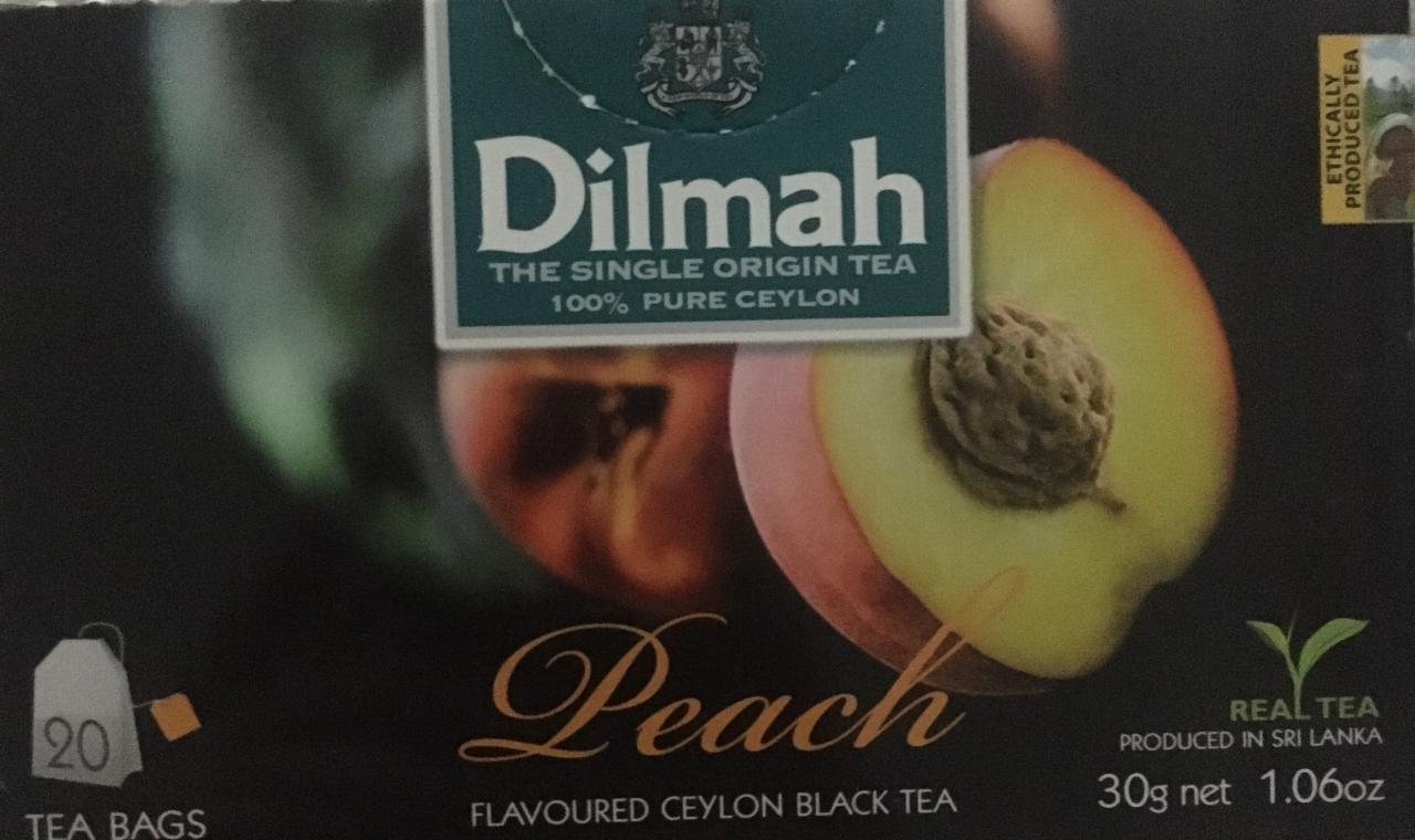 Фото - Чёрный чай персик Dilmah