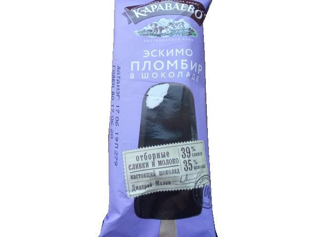 Фото - Мороженое 'Караваево' Эскимо Пломбир в шоколаде