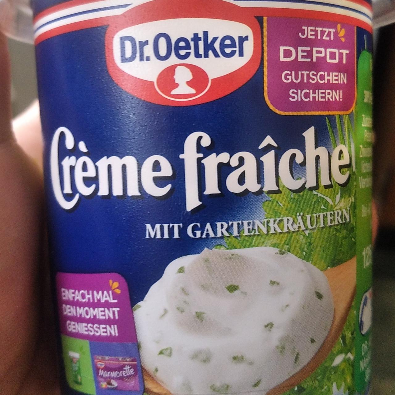 Фото - сливки с зеленью Creme freiche Dr.Oetker