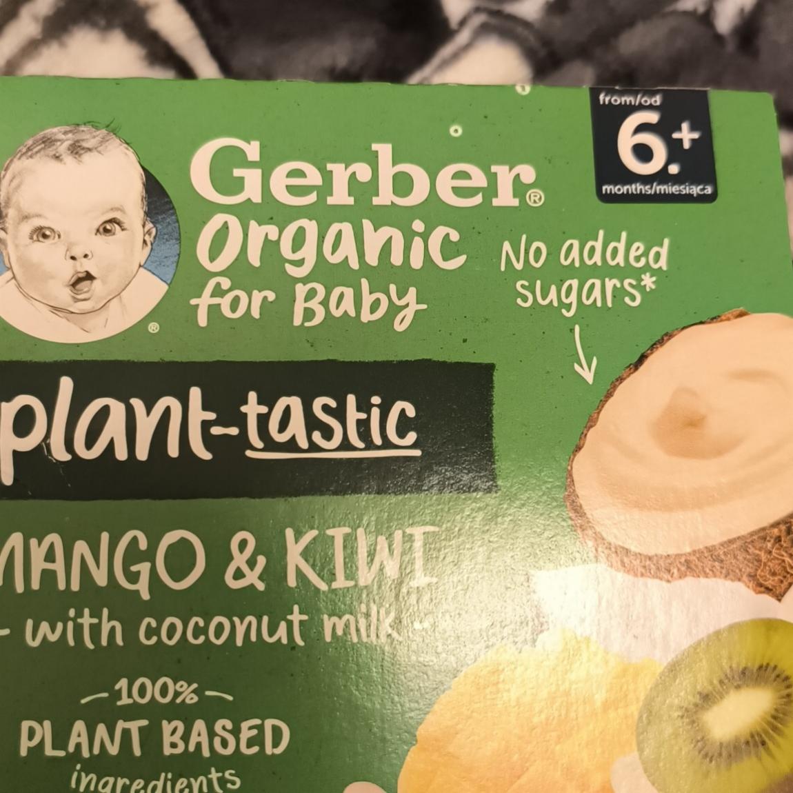 Фото - Mango&Kiwi with coconut milk Gerber organic for baby