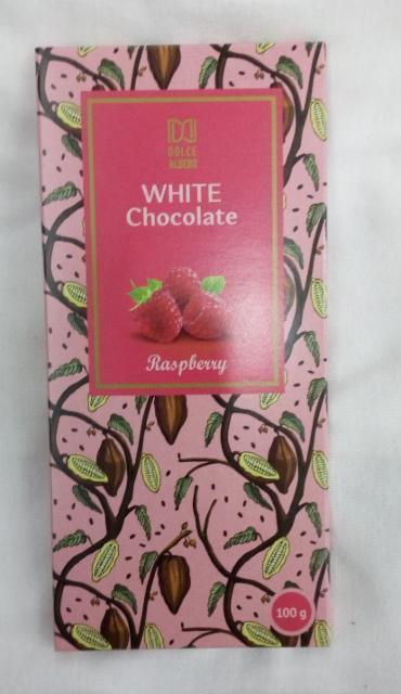 Фото - Шоколад белый с кусочками малины Dolce Albero
