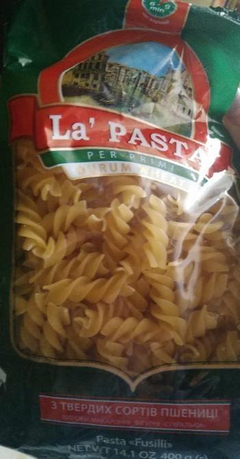 Фото - Макароны спиральки La Pasta