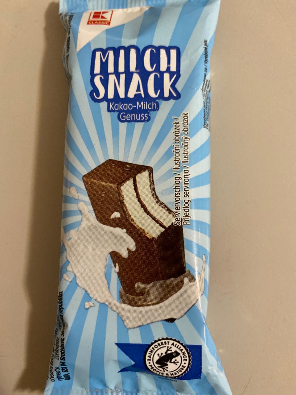 Фото - бисквит с молочным кремом milch snack в шоколадной глазури K-Classic