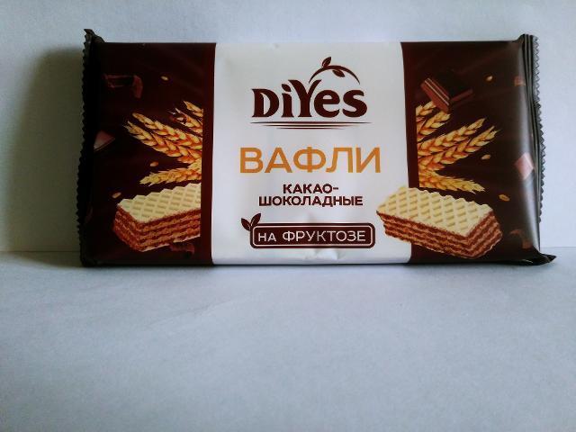 Фото - Вафли какао-шоколадные 'DiYes' на фруктозе
