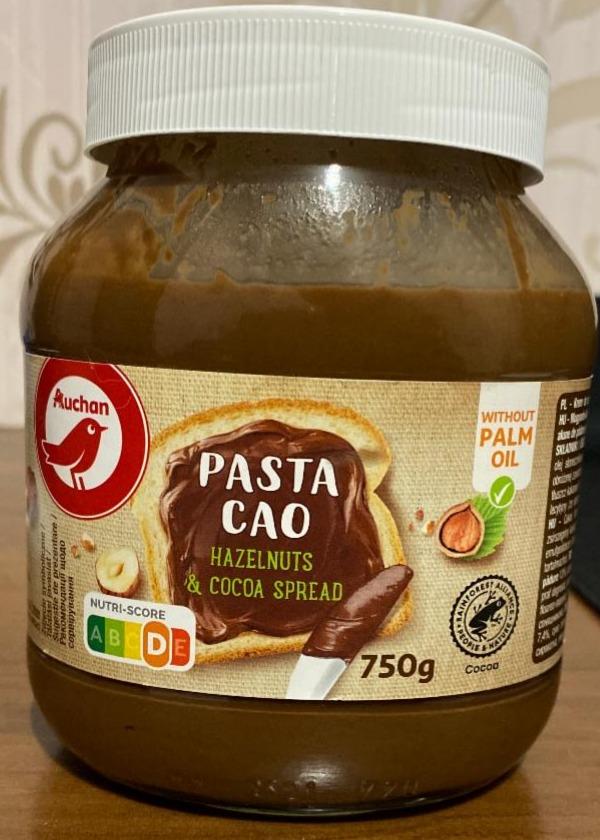 Фото - Pasta Cao Hazelnuts&cocoa spread Auchan