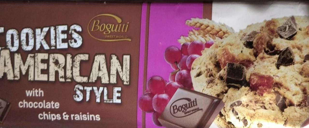 Фото - Американское хрустящее печенье с кусочками шоколада 10% и изюмом Bogutti
